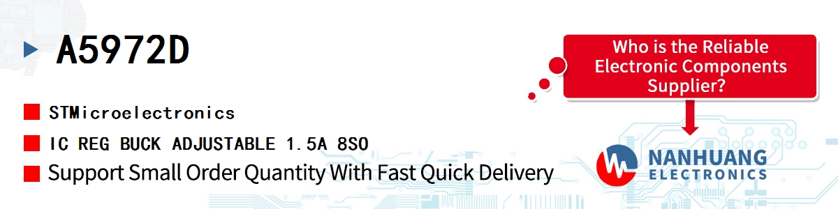 A5972D ST IC REG BUCK ADJUSTABLE 1.5A 8SO