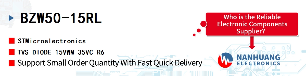 BZW50-15RL ST TVS DIODE 15VWM 35VC R6