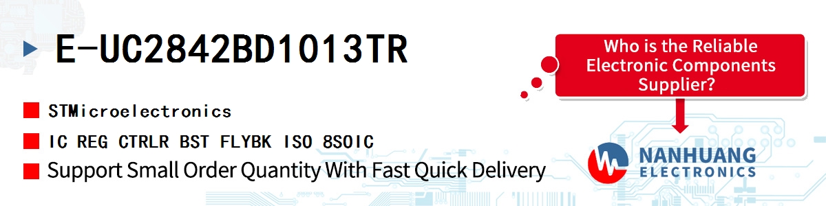 E-UC2842BD1013TR ST IC REG CTRLR BST FLYBK ISO 8SOIC