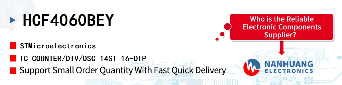 HCF4060BEY ST IC COUNTER/DIV/OSC 14ST 16-DIP