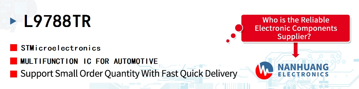 L9788TR ST MULTIFUNCTION IC FOR AUTOMOTIVE
