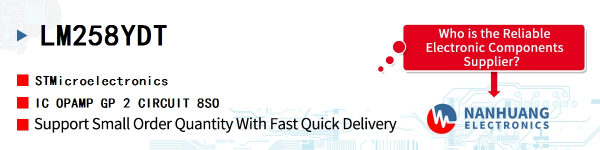 LM258YDT ST IC OPAMP GP 2 CIRCUIT 8SO