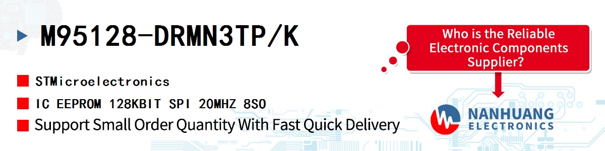 M95128-DRMN3TP/K ST IC EEPROM 128KBIT SPI 20MHZ 8SO