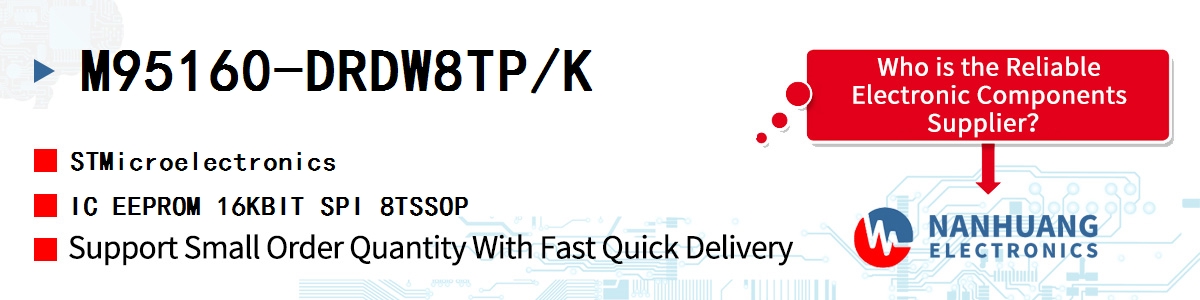 M95160-DRDW8TP/K ST IC EEPROM 16KBIT SPI 8TSSOP