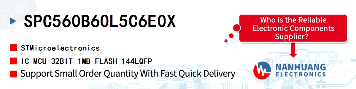 SPC560B60L5C6E0X ST IC MCU 32BIT 1MB FLASH 144LQFP