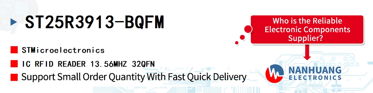 ST25R3913-BQFM ST IC RFID READER 13.56MHZ 32QFN