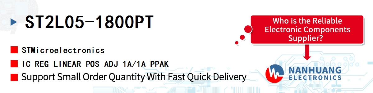 ST2L05-1800PT ST IC REG LINEAR POS ADJ 1A/1A PPAK