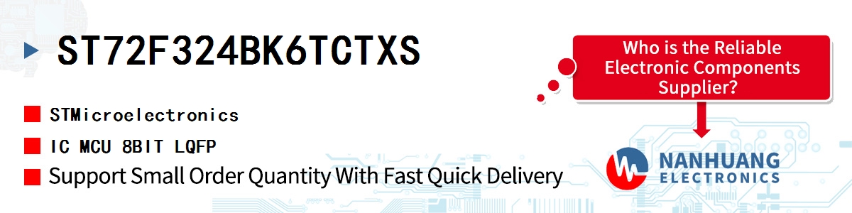 ST72F324BK6TCTXS ST IC MCU 8BIT LQFP