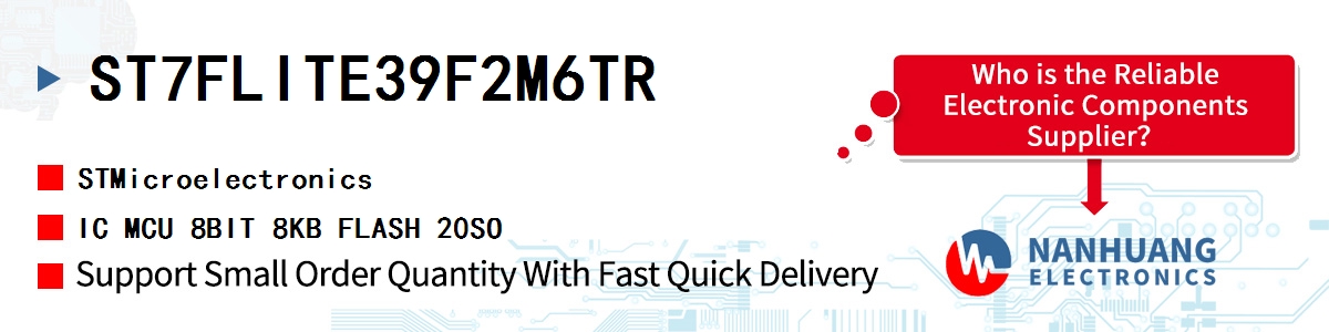 ST7FLITE39F2M6TR ST IC MCU 8BIT 8KB FLASH 20SO