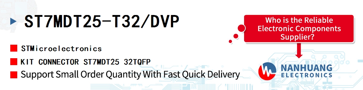 ST7MDT25-T32/DVP ST KIT CONNECTOR ST7MDT25 32TQFP