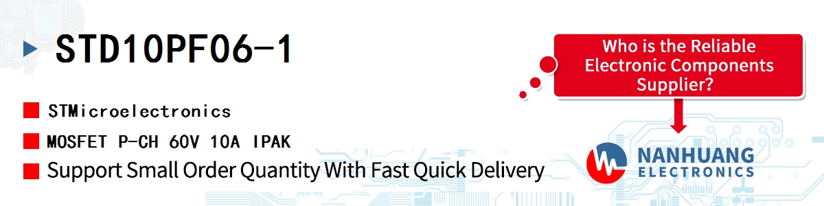 STD10PF06-1 ST MOSFET P-CH 60V 10A IPAK