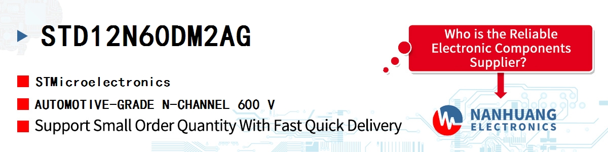 STD12N60DM2AG ST AUTOMOTIVE-GRADE N-CHANNEL 600 V