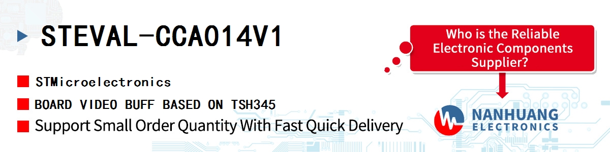 STEVAL-CCA014V1 ST BOARD VIDEO BUFF BASED ON TSH345