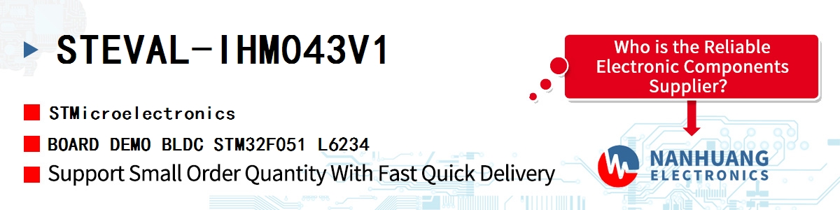 STEVAL-IHM043V1 ST BOARD DEMO BLDC STM32F051 L6234
