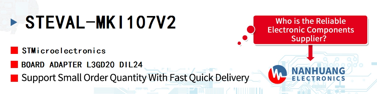 STEVAL-MKI107V2 ST BOARD ADAPTER L3GD20 DIL24