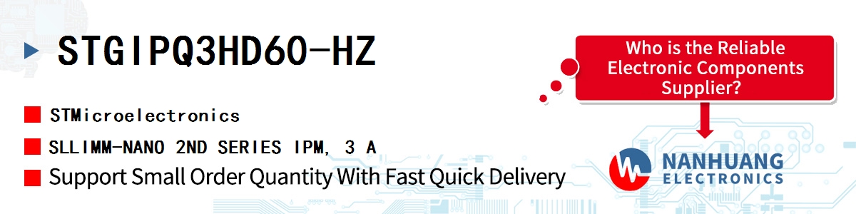 STGIPQ3HD60-HZ ST SLLIMM-NANO 2ND SERIES IPM, 3 A