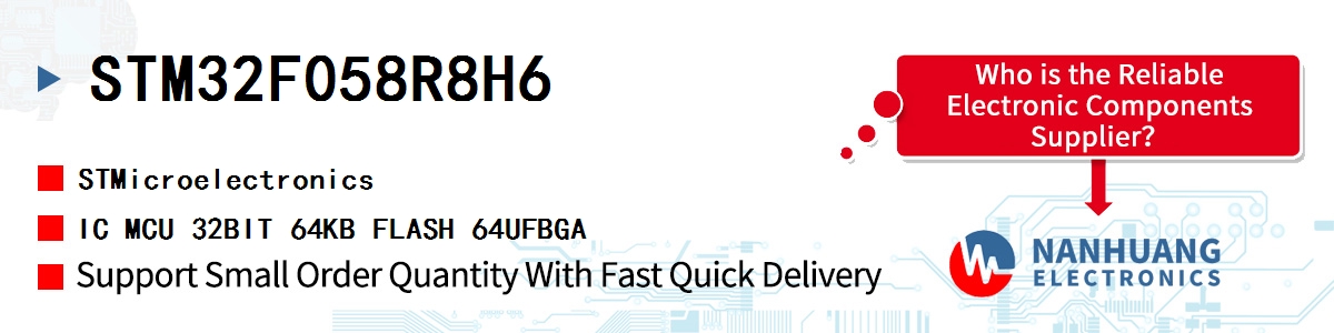 STM32F058R8H6 ST IC MCU 32BIT 64KB FLASH 64UFBGA