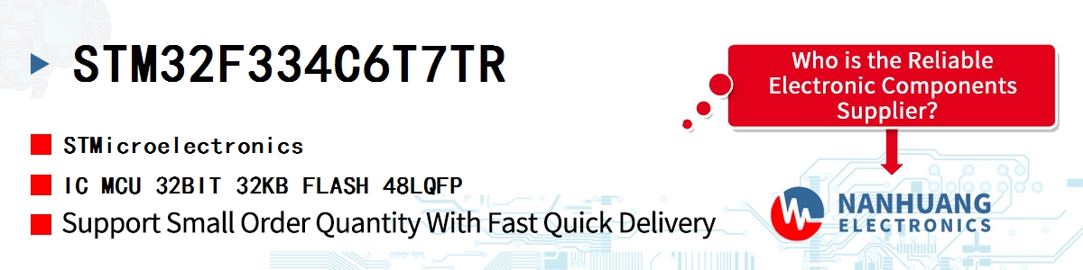STM32F334C6T7TR ST IC MCU 32BIT 32KB FLASH 48LQFP