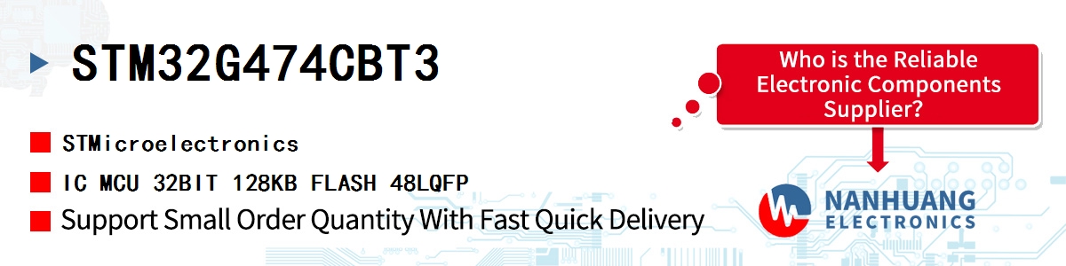 STM32G474CBT3 ST IC MCU 32BIT 128KB FLASH 48LQFP