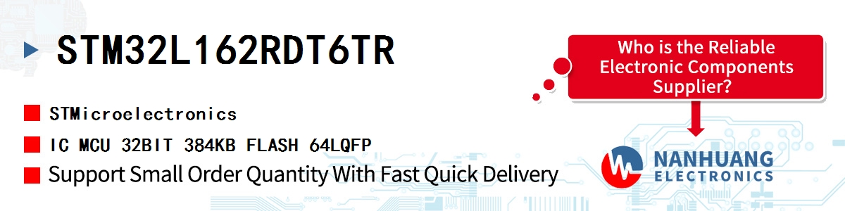 STM32L162RDT6TR ST IC MCU 32BIT 384KB FLASH 64LQFP