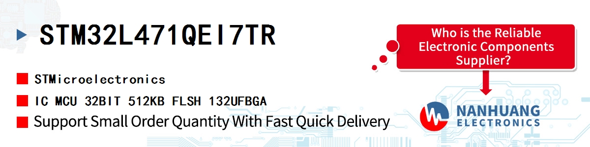 STM32L471QEI7TR ST IC MCU 32BIT 512KB FLSH 132UFBGA