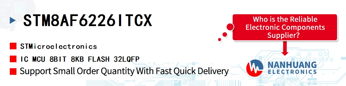 STM8AF6226ITCX ST IC MCU 8BIT 8KB FLASH 32LQFP