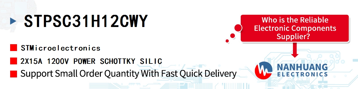 STPSC31H12CWY ST 2X15A 1200V POWER SCHOTTKY SILIC
