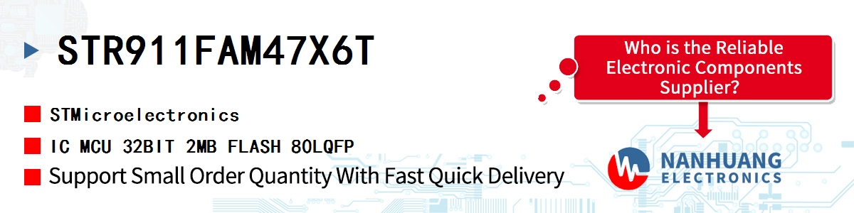 STR911FAM47X6T ST IC MCU 32BIT 2MB FLASH 80LQFP