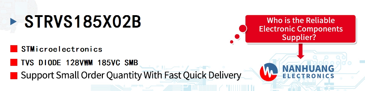 STRVS185X02B ST TVS DIODE 128VWM 185VC SMB