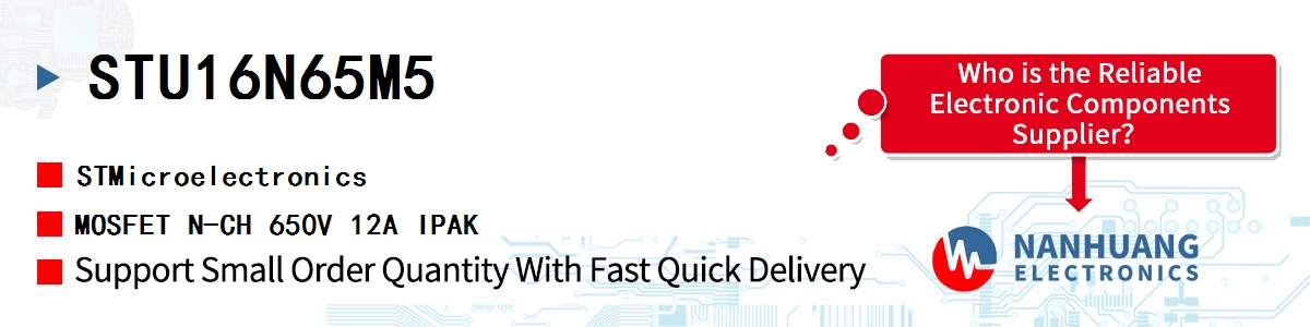 STU16N65M5 ST MOSFET N-CH 650V 12A IPAK