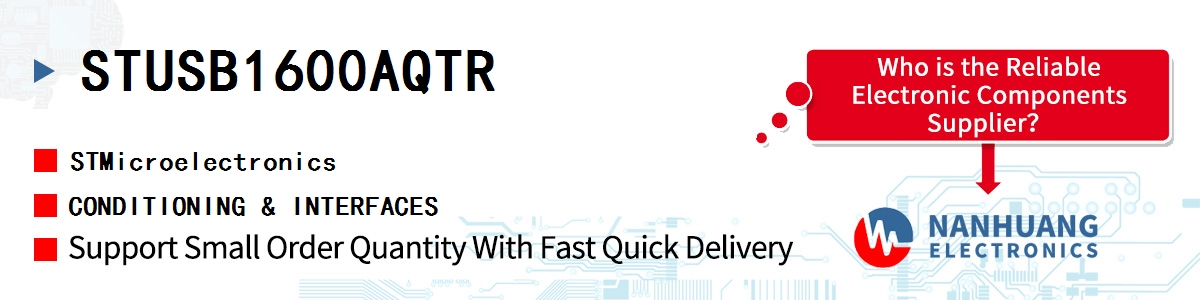 STUSB1600AQTR ST CONDITIONING & INTERFACES