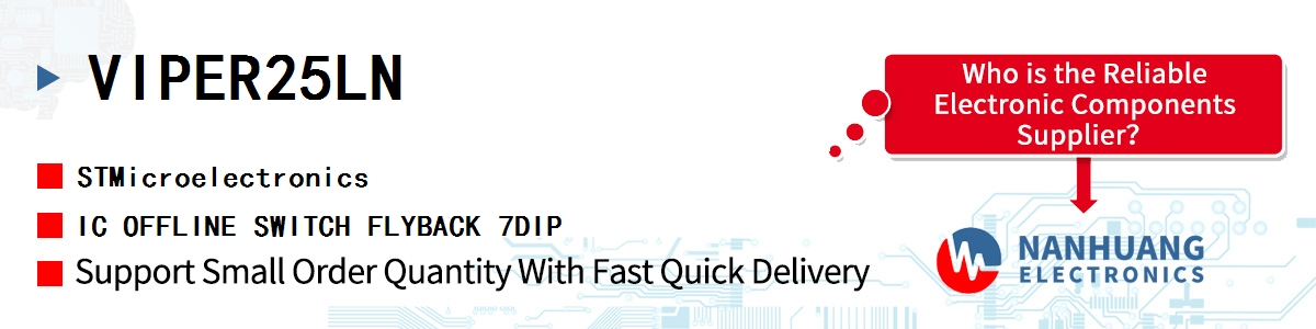 VIPER25LN ST IC OFFLINE SWITCH FLYBACK 7DIP