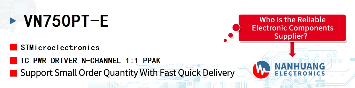 VN750PT-E ST IC PWR DRIVER N-CHANNEL 1:1 PPAK