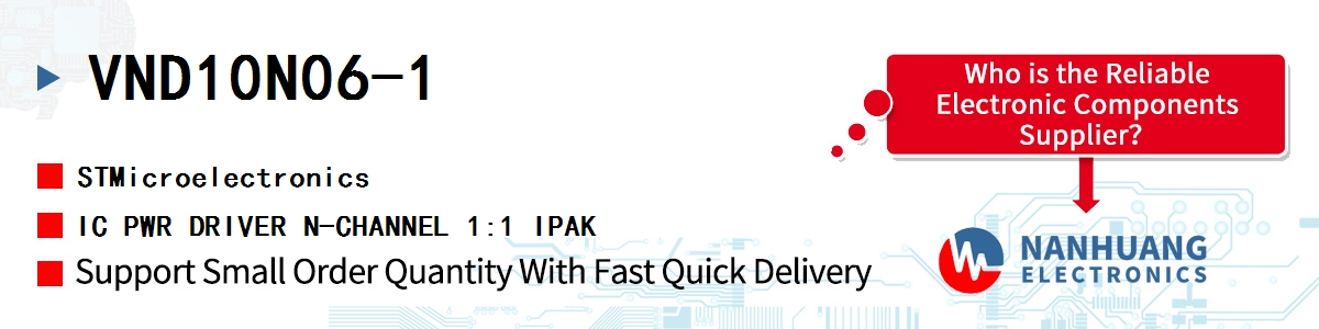 VND10N06-1 ST IC PWR DRIVER N-CHANNEL 1:1 IPAK