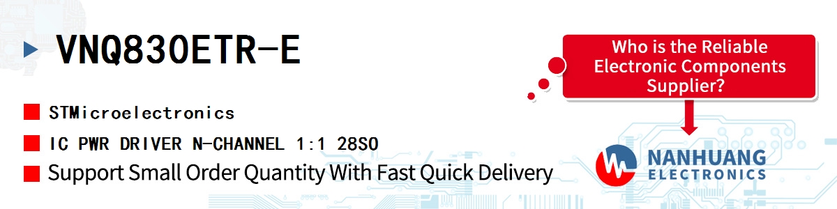 VNQ830ETR-E ST IC PWR DRIVER N-CHANNEL 1:1 28SO