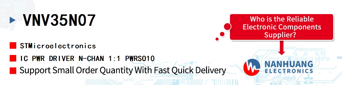 VNV35N07 ST IC PWR DRIVER N-CHAN 1:1 PWRSO10